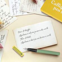 1 Set Calligraphy Pen Kit - 3 Different Nib Sizes And 18 Various Ink Cartridges Set, For Calligraphy Practice, Writing, Letter Writing, Signing - Complete Easy-To-Learn Set For Beginners Back To School