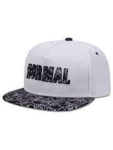 1 件装男士时尚 NORMAL 刺绣嘻哈帽，时尚户外可调节防晒男女情侣棒球帽，适合春秋旅行、海滩派对 - 灰色 - 查看 5