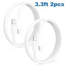 USB-C 转 USB-C 线缆 3 英尺/6 英尺，快速充电适配器兼容 15 Pro Max/15 Pro/15 Plus/15、16、Galaxy S25/S24 Ultra/S24 Plus/S24/S23 Ultra/S23/S22 Ultra/S22 Plus/S21 Ultra/S21 Plus/S21，高效数据传输兼容 16、16 Pro Max、15、15 Plus、15 Pro、15 Pro Max，兼容小米，兼容 OnePlus Type C Nan - 白色 - 查看 7