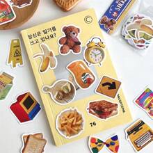 49入組復古卡通貼紙,手帳膠帶裝飾材料,多用途 Diy 材料可用於裝飾手機殼,行李箱等 - 小熊 - 查看 3