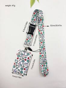 1pc Doctor Work Permit Lanyard Clear Dual Sided Card Holder, Transport Work Permit Card Case, Key Lanyard. Great Gift For Teachers & Doctors Casual Car Accessories Bag Charm Backpack For School