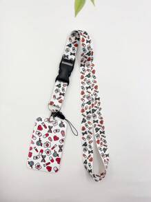 1pc Doctor Work Permit Lanyard Clear Dual Sided Card Holder, Transport Work Permit Card Case, Key Lanyard. Great Gift For Teachers & Doctors Casual Car Accessories Bag Charm Backpack For School