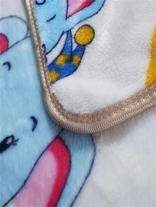 1pc Flannel Fleece Kids' Blanket/Student Blanket/Baby Blanket In Milk Velvet Texture For Toddlers/Babies - White - View 9