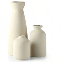 1Set/3Pcs Glazed Rustic Vase, OdernCeramic Vase For Home Decoration, Suitable For Fireplace, Table, Kitchen, Living Room Decoration Flowers, Decorations, Home Decorations, Ornaments, Home Gifts, Home Accessories, Home Furnishings, FurnishingsNordic, Style, Fashion, Simple, Vase, Dried. Flower Vase Glass Vase