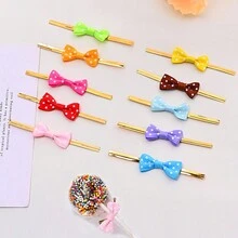 10入/100入袋子封口結,隨機顏色蝴蝶結糖果/棒棒糖/小食品封口扭紋線 - 彩色 - 查看 4