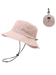 FADZOYLE 1pc Waterproof Solid Adjustable Casual Bucket Hat For Outdoor Travel, Quick-Dry Cap Foldable Beach Fishing Hiking Safari Sun Hats For Women And Men Winter - Multicolor - View 19