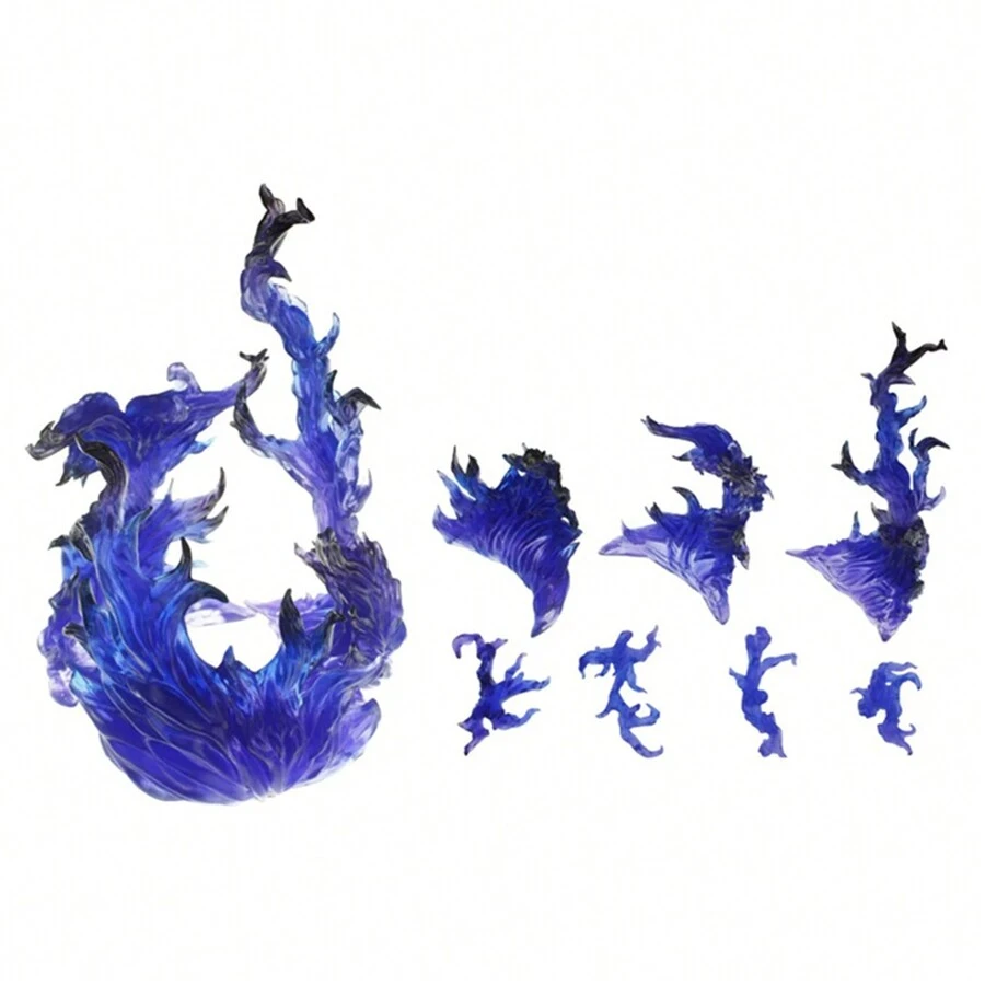 1入模擬火焰特效模型動漫人物動作公仔diy場景裝飾配件