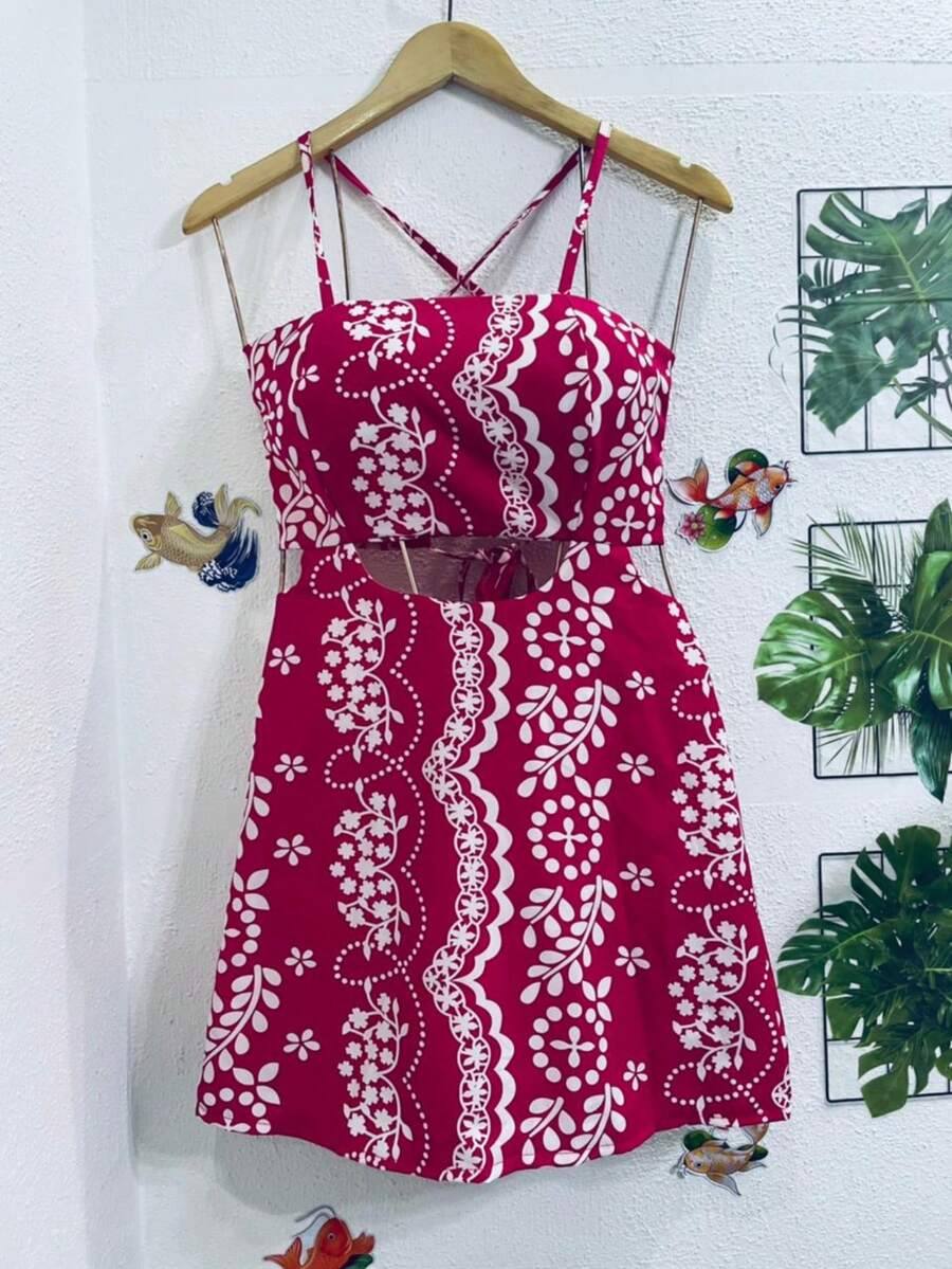 Women Dresses - Màu Hồng Tươi - Xem 1
