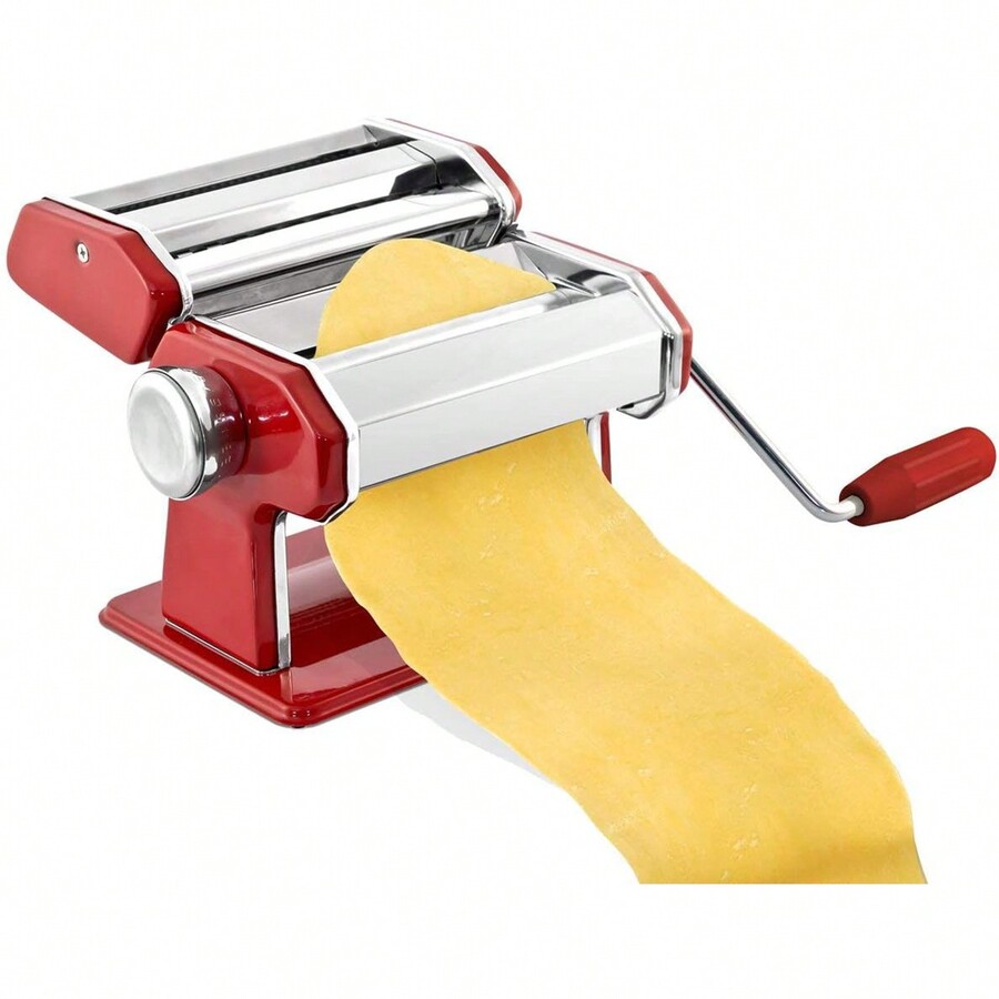 Stainless Steel Manual Pasta Maker Machine With Adjustable Thickness