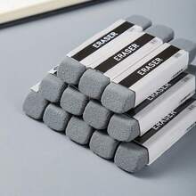 5入組全砂橡皮擦,不留痕跡,適用於鉛筆、圓珠筆、凝膠筆、滾球筆 - 灰色 - 查看 3