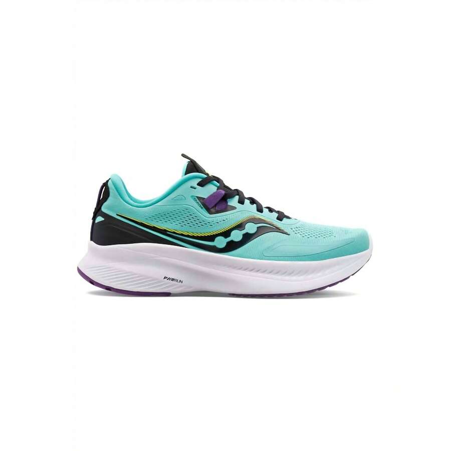 SAUCONY Women's Guide 15 Running Shoes - B/Medium Width In Cool Mint/Acid - Cool Mint/acid - View 1