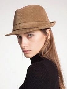 HIMESPORT 2024年女性男性寬邊丹寧費多拉帽,爵士特爾比巴拿馬帽紳士帽英式復古優雅休閒春夏款 - 彩色 - 查看 8