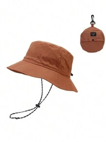 FADZOYLE 1pc Waterproof Solid Adjustable Casual Bucket Hat For Outdoor Travel, Quick-Dry Cap Foldable Beach Fishing Hiking Safari Sun Hats For Women And Men Winter - Multicolor - View 15