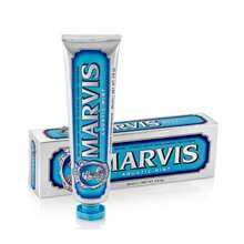 Marvis 85ml Pasta dental, aliento fresco, blanqueamiento, cuidado de las encías, varios sabores - Menta del océano azul - Ver 5