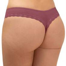 Tanga Brasilera Sexy Encaje Lencería Colombiana Haby 20904 - Marrón Chocolate - Ver 2