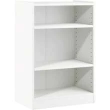 3-Tier Bookshelf, Corner Bookcase Display Rack With Adjustable Shelves, Display Shelf For Living Room, Bedroom, Office (White) - 白色 - 查看 1