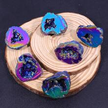 1 件不对称天然玛瑙水晶洞彩色原石、矿物标本教学标本手工艺摆件 - 1件隨機 - 查看 14