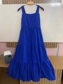 Women Dresses - 寶藍色 - 查看 1