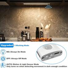 Ultra-Thin Led Motion Sensor Light Strip With Magnet And Adhesive Tape For Wardrobes, Cabinets, Wine Cabinets, Etc. - White - View 7