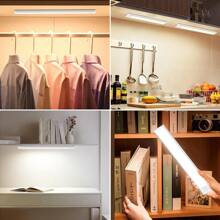 Ultra-Thin Led Motion Sensor Light Strip With Magnet And Adhesive Tape For Wardrobes, Cabinets, Wine Cabinets, Etc. - White - View 3