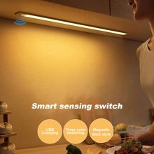 Ultra-Thin Led Motion Sensor Light Strip With Magnet And Adhesive Tape For Wardrobes, Cabinets, Wine Cabinets, Etc. - White - View 2