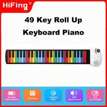 HIFING 49 Key Roll Up Keyboard Foldable Electronic Piano Rechargeable Hand Roll Portable Piano For Beginner Easy To Play 49 Key Roll Up Piano For Students And Teachers - Color - View 5