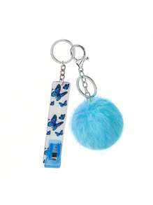 1入式牌拉取器,輕便實用型,可用於丙烯酸信用卡夾鑰匙扣、atm鑰匙扣卡夾毛球字母裝飾小毛球毛絨夾片,用於飾品、汽車裝飾、創意禮品鑰鍊吊飾 - 彩色 - 查看 5