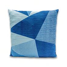 Cushion Cover - 藍/白馬賽克 - 查看 3