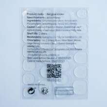 24入/盒長款甜美美甲優雅貓眼閃星愛心假指甲 - 粉色 - 查看 8