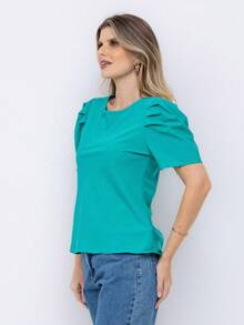 Women T-Shirts - màu xanh lá - Xem 2