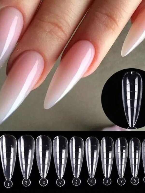 Molde F1 Modelos Stiletto Unhas Manicure 100 Un Shine Festa Junina