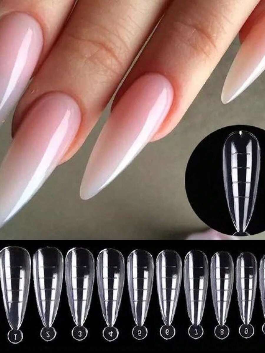 Molde F1 Modelos Stiletto Unhas Manicure 100 Un Shine Festa Junina