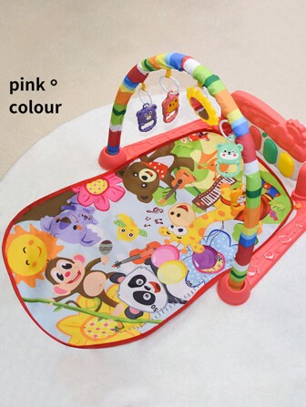 1 Set Baby Piano Gym, Infant Early Education, Educational, Physical Exercise, Multi-Patterned, Newborn Gift, Color Random