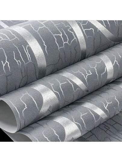 Roll Geometric Moderne Flocked Craft Wallpaper, Non Woven Material, Ideal Home Living Room, Bedroom Dration, Renovation Stickers Peel Wand Panels, Paper, Wallpapers, ation Items Refresh Your Home, Rama Birthday Graduation view 7