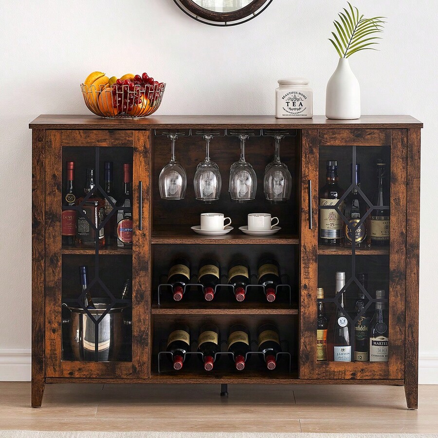 Wine Bar With LED Light Home Coffee With Wine And