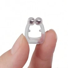 Kit 3 Clips Dilatador Nasal Magnético Anti Ronco Combate Apnéia Melhora Respiração - Transparente - Visão 5