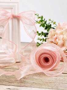 1 Miếng Hoa Ruy băng Bao bì Với Bowknot Nút Đối với Bữa tiệc ngày lễ , Đài kỷ niệm Qủa tặng Gói hàng Chất liệu , Thích hợp Đối với Cô gái Tóc Bím tóc , Cắm Hoa , Trang trí bánh kem , Ruy băng , Và Đàn organza Lụa Lễ cưới Bó hoa Chất liệu - Hồng - Xem 2