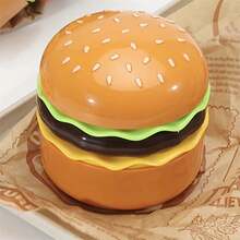 Led Hamburger Lamp Silicone Bottom Hamburger Light Portable Adjustable Led Table Night Lamp Cute Hamburger Light For Bedroom - Burnt Orange - View 5