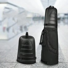 Black Abs+Pc With Wheels Airline Checked Luggage - Black - View 1