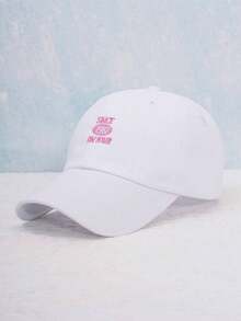 Y2k1 Phong Cách Thêu Sien1987ontour Chữ Trang Trí Mũ Bóng Chày Unisex Chống Nắng, Trang Phục Hàng Ngày & Thường Ngày - trắng - Xem 13