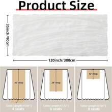 1pc Cheese Cloth Table Runner, Bohemian Gauze Cheesecloth Table Cloth With Country Style Transparent Placemat, Suitable For Wedding, Baby Shower, Birthday Or Holiday Party Cake Table Decoration, Romantic Banquet Table Decoration Chiffon Table Runner