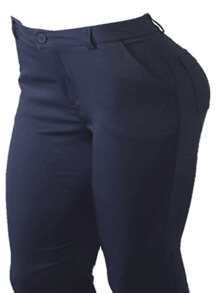 Women Pants - 藍色 - 查看 6