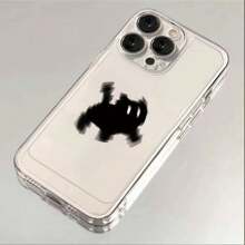 可爱苹果惊吓猫图案印花手机壳适用于 15、14、13、12、11 PRO PLUS MAX X XR XSMAX 7/8 7PLUS/8PLUS 生日礼物送给朋友或自己防水防震防摔防刮 - 無色 - 查看 4