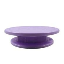 YUQING.FC. Rotating Base Cake Decoration Pastry Pastry - Purple - View 2