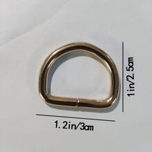 4 Kim Loại Vàng Ví Dây Cổng Kết Nối Khóa Tự Làm Ví Làm, không Thích Hợp Cho Leo Núi Móc Đa Năng Kẹp - Vàng - Xem 5