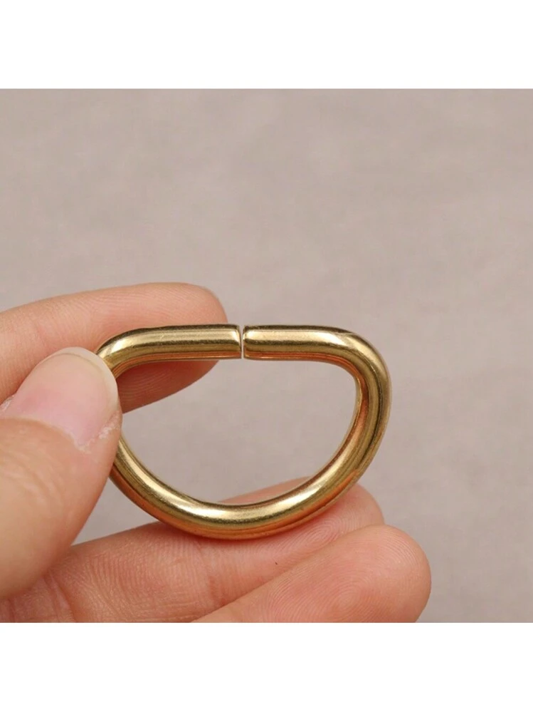 Onwon Anillo En D De Metal, Anillo En D Semicircular Hebilla Resistente Para Accesorios De Bricolaje, Cinturones, Mochilas, Arneses Y Collares De Mascotas, 100 Piezas