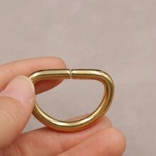 4 Kim Loại Vàng Ví Dây Cổng Kết Nối Khóa Tự Làm Ví Làm, không Thích Hợp Cho Leo Núi Móc Đa Năng Kẹp - Vàng - Xem 4