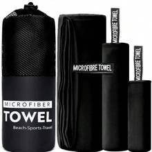 2/1 pieza Toalla de playa/natación absorbente de microfibra de secado rápido, toalla de playa de felpa suave de doble cara de secado rápido, toalla de yoga, fitness y deportes de unicolor y portátil, artículos esenciales de playa, accesorios de playa, flotador de piscina