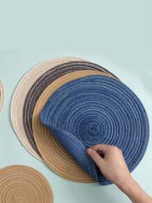 1片耐高溫墊複合餐墊,杯墊,鍋墊,桌墊,茶壺墊,居家廚房餐桌裝飾墊 - 米色 - 查看 3