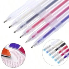 11Pcs/Set Heat Erasable Magic Marker Pen Temperature Disappearing Fabric Pens Line Marking DIY Craft Sewing Accessories - Blue - View 5